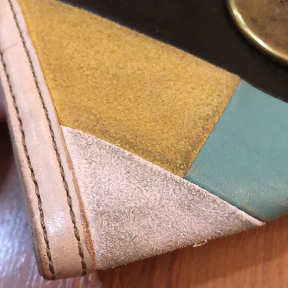 Fifty Four Fosssil vintage Patchwork suede wallet - Picture 7 of 10